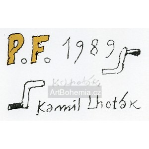 Dvě automobilové kliky - PF 1989 Kamil Lhoták