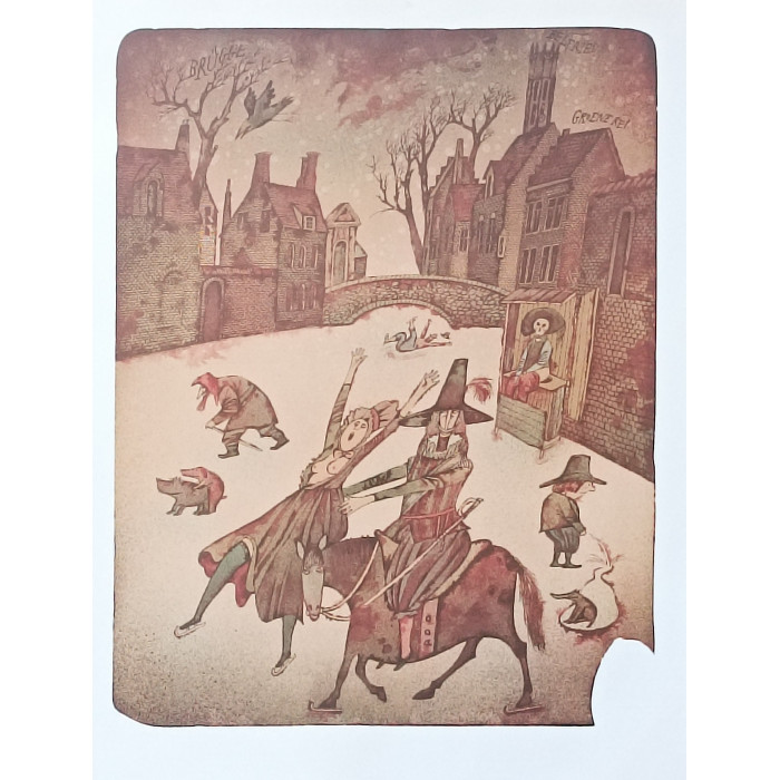 Pohled na Bruggy s dotěrným dvojníkem