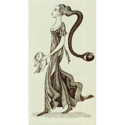 Psík, Eva a had s jablkem