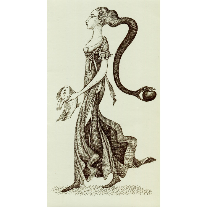 Psík, Eva a had s jablkem