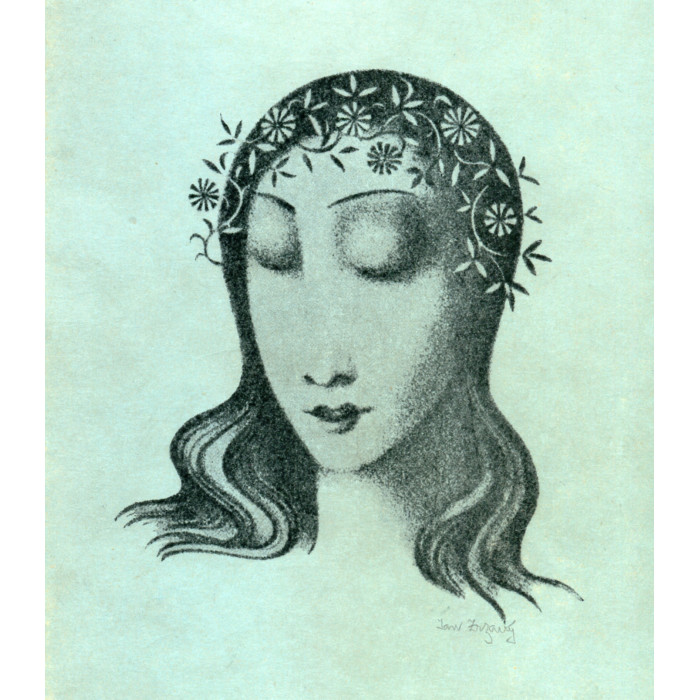 Dívka s květy ve vlasech (1925) (Bernadetta)