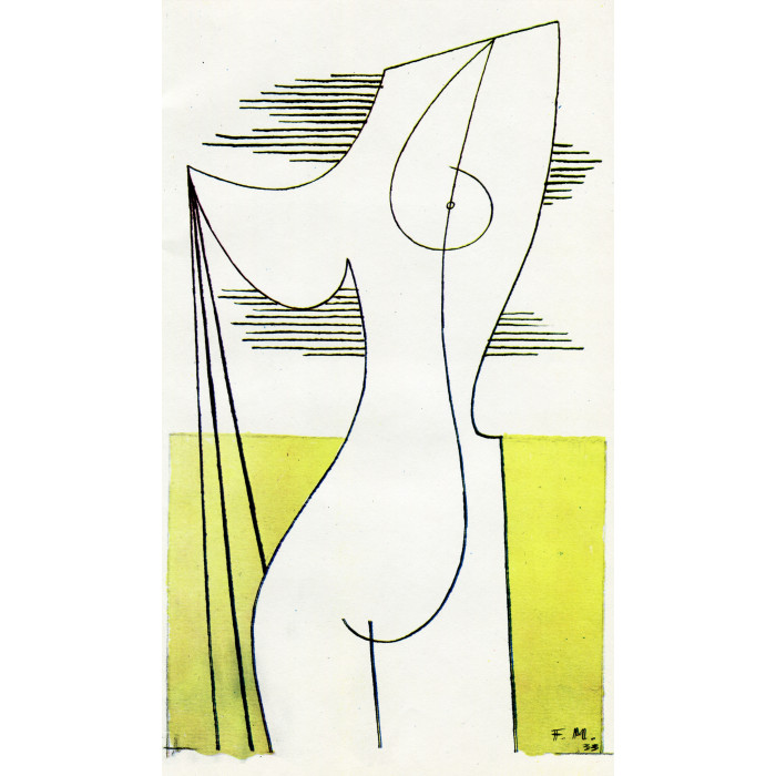 Akt s drapérií (1933)
