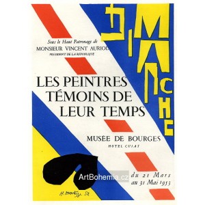 Les peintres témoins de leur temp - Musée de Bourges, 1952 (Les Affiches origina