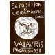 Exposition de céramiques, Vallauris Páques, 1958 (Les Affiches originales)
