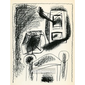 Le Hibou au crayon (Owl in crayon) (21.1.1947)