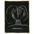 Tête de femme, fond noir (Woman´s head on black background) (2.11.1946)