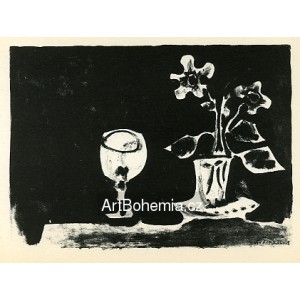 Nature morte au verre et fleurs (Still life with glass and flowers) (20.4.1947)