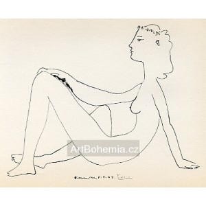 Nu assis, de profil (Seated nude in profile) (11.5.1947)
