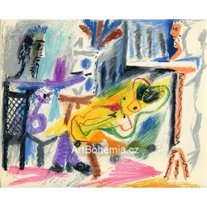 Le Peintre et son modèle (19.4.1963)