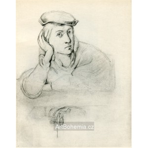 D´après le portrait attribué à Raphaël ou à Bacchiacca, Louvre