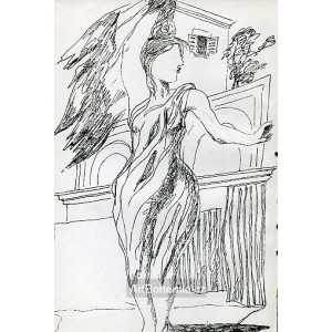 Žena s drapérií (Paříž 1945)