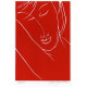 Spící dívka (s podpažím), opus 855 (červený papír)