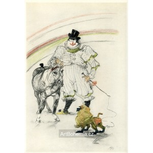 Cheval et Singe dressés (Le Cirque)