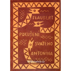 Flaubert - Pokušení sv.Antonína (linorytová obálka)