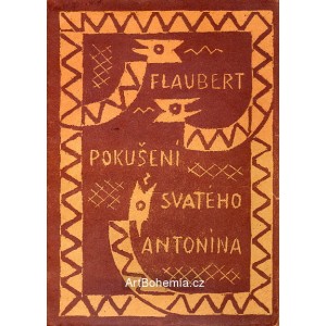 Flaubert - Pokušení sv.Antonína (linorytová obálka)