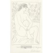 Femme nue assise devant un rideau (Suite Vollard) (1931), opus B.137