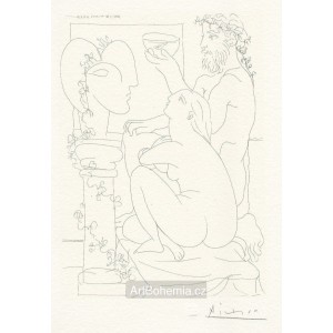 Sculpteurs avec coupe et modèle accroupi (Suite Vollard) (1933), o. B.152