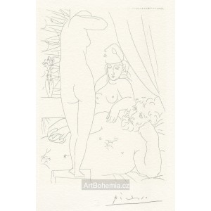 Le Repos du sculpteur et le modèle au masque (Suite Vollard) (1933), o. B.159