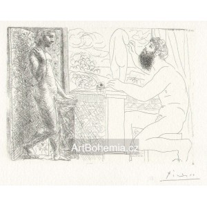 Sculpteur et son modèle devant une fenetre (Suite Vollard) (1933), o. B.168