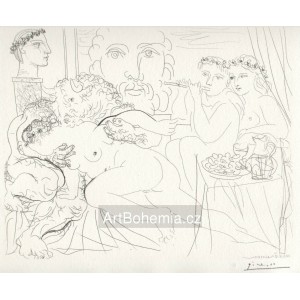 Minotaure caressant une femme (Suite Vollard) (1933), opus B.191