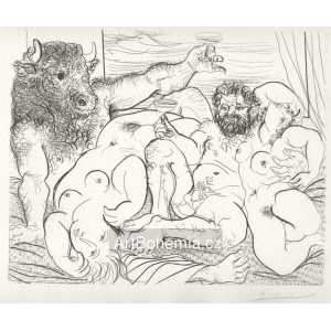 Scène bachique au minotaure (Suite Vollard) (1933), opus B.192