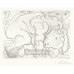 Minotaure blessé (Suite Vollard) (1933), opus B.196