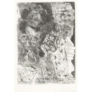 Rembrandt a la palette (Suite Vollard) (1934), opus B.208