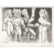 Personnages masqués et femme oiseau (Suite Vollard) (1934), opus B.227