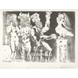 Personnages masqués et femme oiseau (Suite Vollard) (1934), opus B.227
